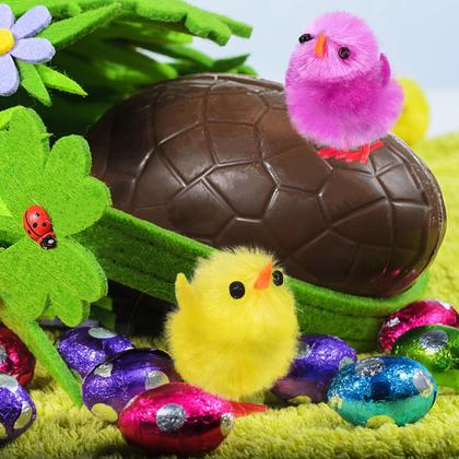 Imagem de Brinquedos de decoração de pelúcia Easter Chicks Abaodam Mini 18 peças