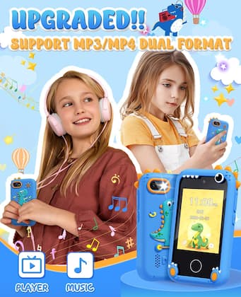 Imagem de Brinquedos de dinossauro para crianças de 3 a 5 crianças Brinquedos de smartphone para meninos de 8 a 12 anos Presentes de Natal para 3 4 5 7 6 8 10 anos Ideias de presentes com cartão SD 8G