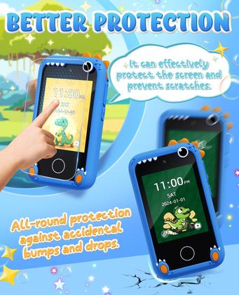 Imagem de Brinquedos de dinossauro para crianças de 3 a 5 crianças Brinquedos de smartphone para meninos de 8 a 12 anos Presentes de Natal para 3 4 5 7 6 8 10 anos Ideias de presentes com cartão SD 8G