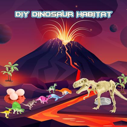 Imagem de Brinquedos de dinossauro para crianças: kits de experimentos científicos faentwc para crianças de 5 a 8 a 12 anos Brinquedo educacional para 6, 7, 8, 9, 10 anos, meninos e meninas, projetos STEM, Dino Dig, Volcano Eruption, Crystal Growing