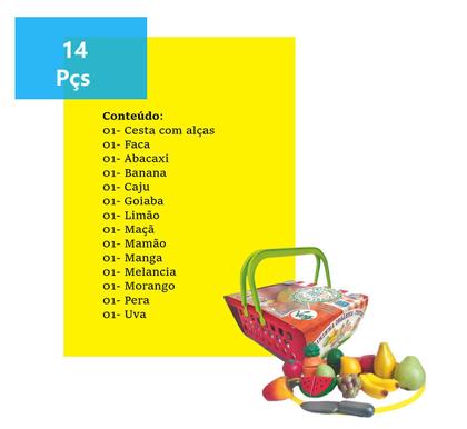 Imagem de Brinquedos De Menino  2 3 4 5 6 Anos Frutas E Cestinha