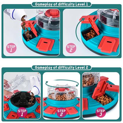 Imagem de Brinquedos de quebra-cabeça para cachorros inteligentes - Brinquedos para enriquecer e treinar cães