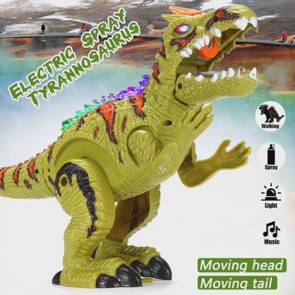 Imagem de Brinquedos Dinossauro T-Rex Com Spray de Fumaça Luz E Som E Anda e muito top.