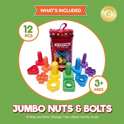 Imagem de Brinquedos educativos pré-escolares KIDS KORNER Jumbo Lacing Beads
