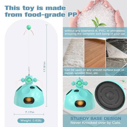 Imagem de Brinquedos interativos para gatos BOUSEPO para gatos domésticos com quebra-cabeça de guloseimas