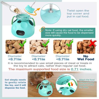 Imagem de Brinquedos interativos para gatos BOUSEPO para gatos domésticos com quebra-cabeça de guloseimas