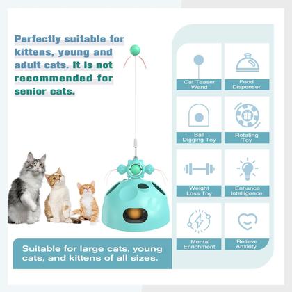 Imagem de Brinquedos interativos para gatos BOUSEPO para gatos domésticos com quebra-cabeça de guloseimas