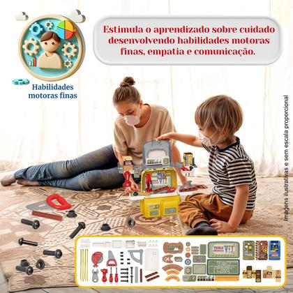 Imagem de Brinquedos Kids Maleta Kit Ferramentas Infantil Interativa