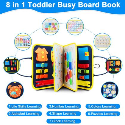 Imagem de Brinquedos Montessori Busy Board lgtlqt para crianças de 3 anos ou mais