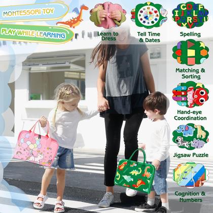 Imagem de Brinquedos Montessori Toddler Busy Board Esjay para meninos e meninas