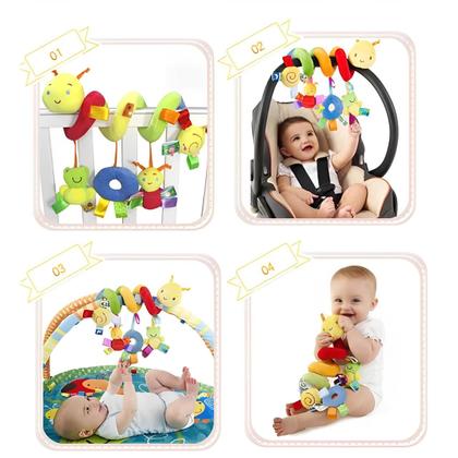 Imagem de Brinquedos para Bebê - Brinquedo de Berço - Mobile Espiral - Chocalho - Bebe Conforto Carrinho - Centopeia