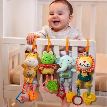 Imagem de Brinquedos para bebês TUMAMA Handbells Rattles para 0 a 12 meses, pacote com 4