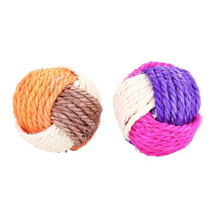 Imagem de Brinquedos para Gatos Bolinha Sisal Com Ervinha Gato