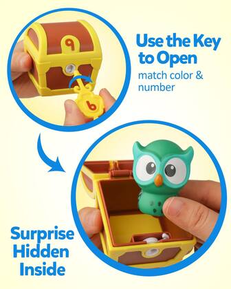 Imagem de Brinquedos para habilidades motoras finas Coogam Treasure Hunt com fantoches