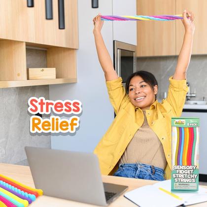 Imagem de Brinquedos sensoriais LESONG Textured Stretchy Fidget Kids Autistic