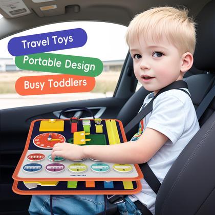Imagem de Brinquedos sensoriais Toddler Busy Board Freebear Busy Board de 1 a 4 anos