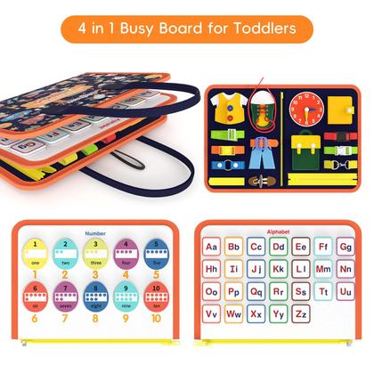 Imagem de Brinquedos sensoriais Toddler Busy Board Freebear Busy Board de 1 a 4 anos