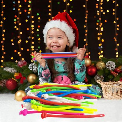 Imagem de Brinquedos Sensory Fidget com cordas elásticas, pacote com 24 unidades de Natal