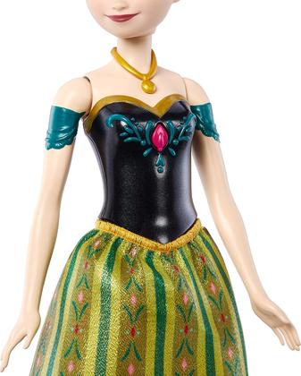 Imagem de Brinquedos Singing Anna Doll Disney Frozen Mattel com Signature Clo