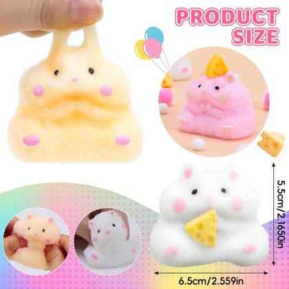 Imagem de Brinquedos Squishy Hamster BESNEL Taba Soft Fufu para aliviar o estresse