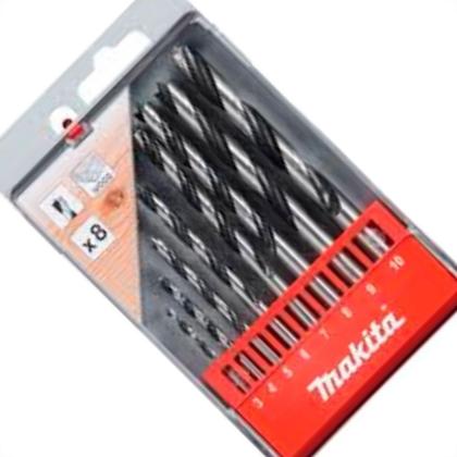 Imagem de Broca 3 Pontas Para Madeira Makita 03A10Mm Com 8 Pecas D-77257