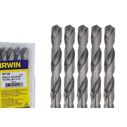 Imagem de Broca Aco Rapido Irwin   3/8'' - Kit C/5 Pecas