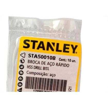 Imagem de Broca Aco Rapido Stanley 4,5 Mm - Kit C/10 PC