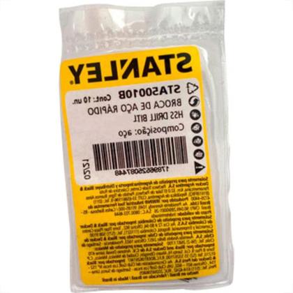 Imagem de Broca Aco Rapido Stanley 4,5 Mm - Kit C/10 PC