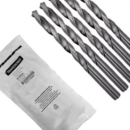 Imagem de Broca Aco Rapido Tramontina Basic 8,0Mm Pacote Com 5 Pecas - 43124/051 - Kit C/5 Pecas
