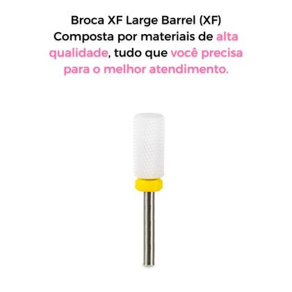 Imagem de Broca Cerâmica XF Large Barrel Corte Extra Fino Unha Gel
