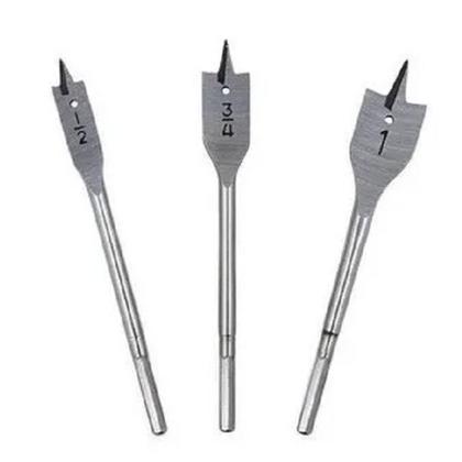 Imagem de Broca chata kit 1/2 a 1 c/3 pcs 7028 brasfort