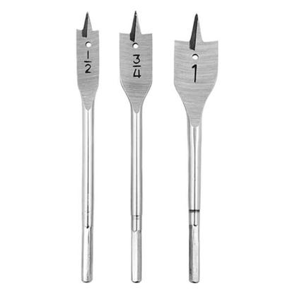 Imagem de Broca chata kit 1/2 a 1 c/3 pcs 7028 brasfort