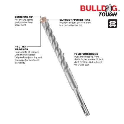 Imagem de Broca de martelo rotativa Bosch HC4C2102-5/8 polegadas X 6 polegadas X 8 polegadas SDS-plus
