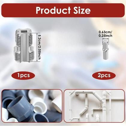 Imagem de Broca de Rosca Interna p Tubos 1/2 Polegada 3/4 Polegada