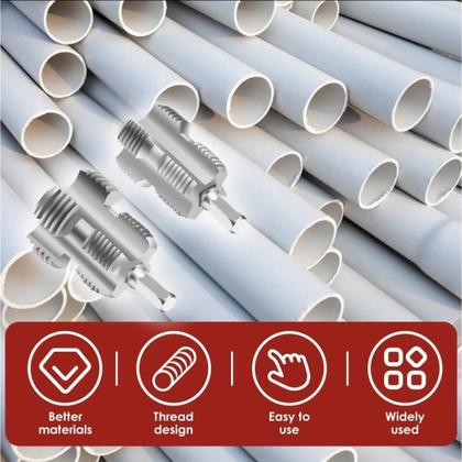 Imagem de Broca de Rosca Interna p Tubos 1/2 Polegada 3/4 Polegada