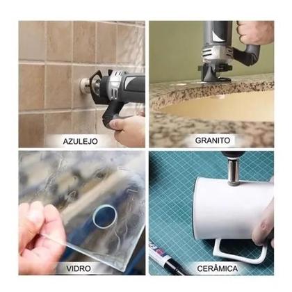 Imagem de Broca Diamantada 100mm Serra Copo Porcelanato Mármore Vidro
