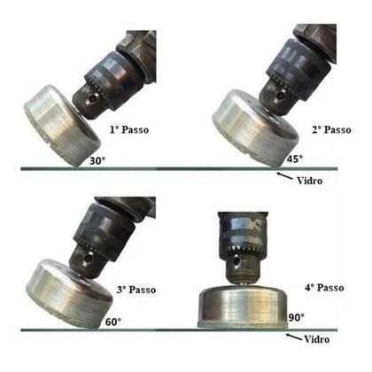 Imagem de Broca Diamantada 35mm Serra Copo Porcelanato Mármore Vidro