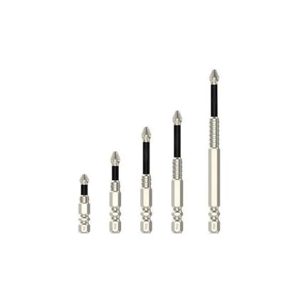 Imagem de Broca Elétrica S2 Com Cabeça Cruzada Antiderrapante Preta K5 Alta Dureza 5A Bit Magnético Forte Para