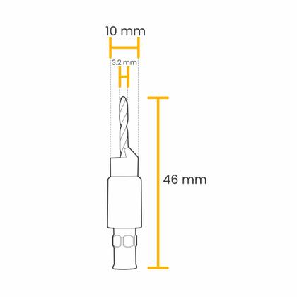 Imagem de Broca Escariadora Número 10 Para Madeira D-73259 Makita