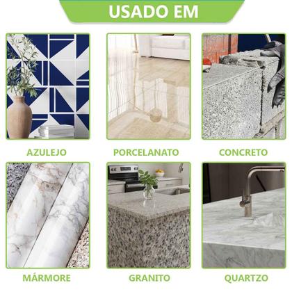 Imagem de Broca Fura Piso Chanfro Diamantada Cônica Escalonada Desbaste Porcelanato Esmerilhadeira M14 + Nfe