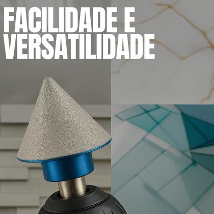 Imagem de Broca Furar Diamantada 050mm Cônica Chanfro M14 Pratiarejo