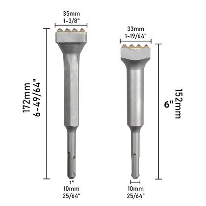 Imagem de Broca Para Martelo Demolidor De Concreto Com Pontas Redonda, Quadrada E Hexagonal 1 Peça