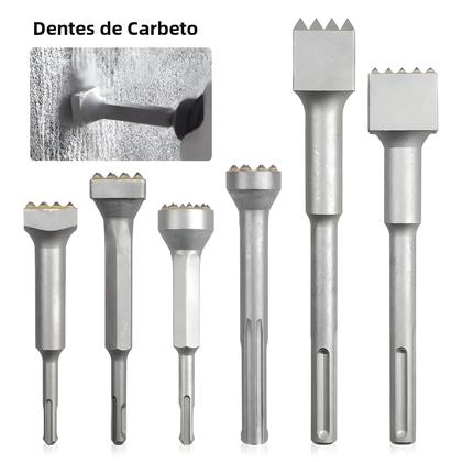 Imagem de Broca Para Martelo Demolidor De Concreto Com Pontas Redonda, Quadrada E Hexagonal 1 Peça