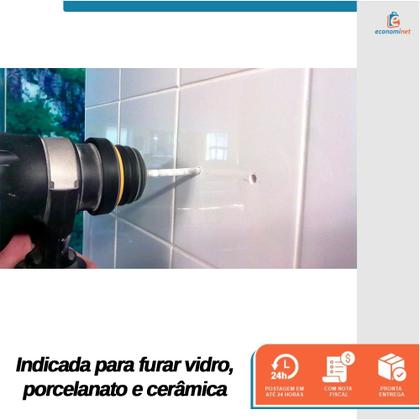 Imagem de Broca para Vidro Porcelanato Cerâmica Ponta Tungstênio 5mm