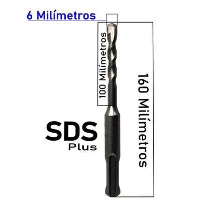 Imagem de Broca SDS Plus 6 Milímetros 16 cm Martelete * 3504