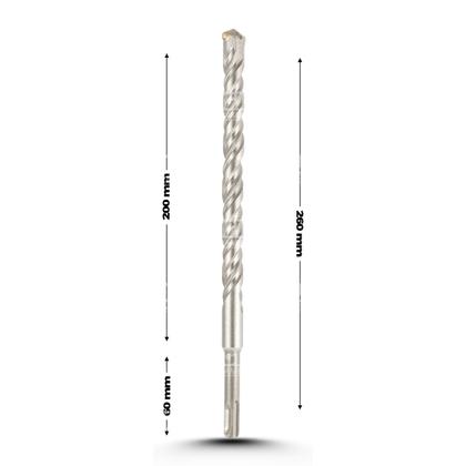 Imagem de Broca Sds Plus C/ Widea P/ Concreto E Alvenaria 20 X 260 Mm