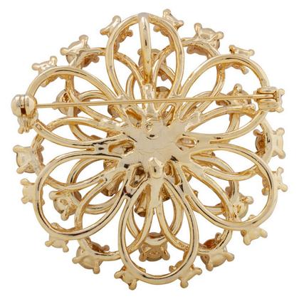 Imagem de Broche Elegante Strass Flor Casual e Festa Akasaki BRG20735