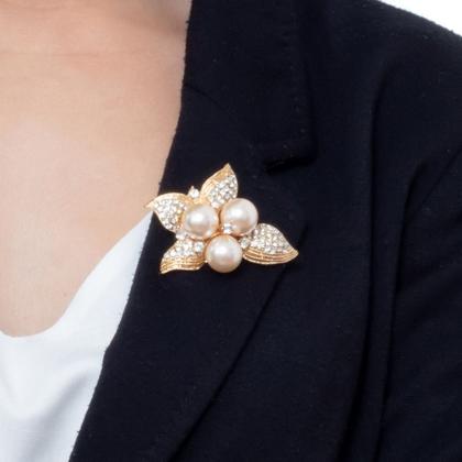 Imagem de Broche Pérola Flor BRG0060