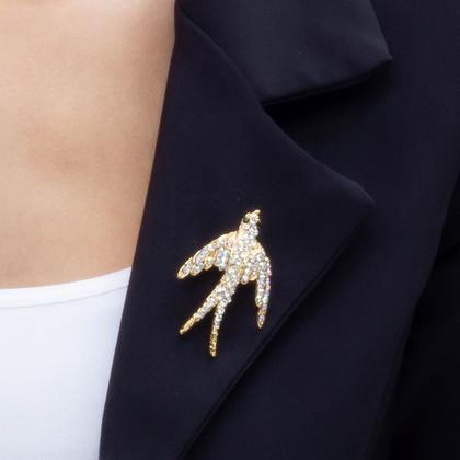 Imagem de Broche Strass Andorinha BRG0072
