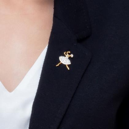 Imagem de Broche Strass Bailarina BRG7458